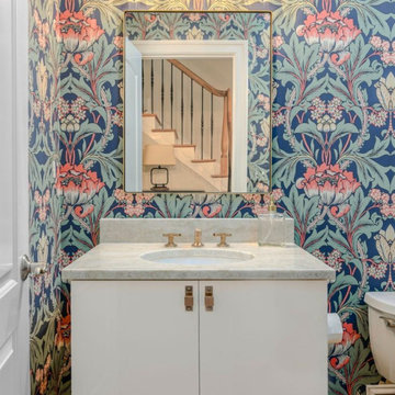 Timeless Cabinetry With Whimsical Walls