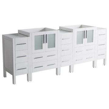 Fresca Torino 72" White Modern Bathroom Cabinets
