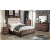 Furniture of America Bickson Solid Wood Queen Panel Bed in Rustic Natural Tone