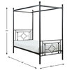 Lexicon Hosta Twin Metal Canopy Platform Bed in Black