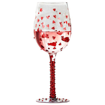 "Red Hot Wine" Glass by Lolita