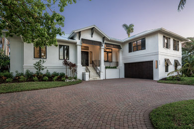 Inspiration for a coastal entryway remodel in Miami
