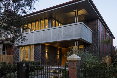 This is an example of a contemporary exterior in Sydney.