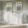 Jazz Bathroom Vanity, Double Sink, 72", Pure White, Freestanding