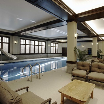 Glencoe, IL Indoor Lap Pool and Hot Tub