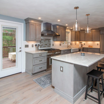 Transitional Yorktowne Peppercorn Kitchen remodel with LG Aria top