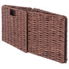 Tessa 2-Pc Foldable Woven Rope Basket Set, Walnut