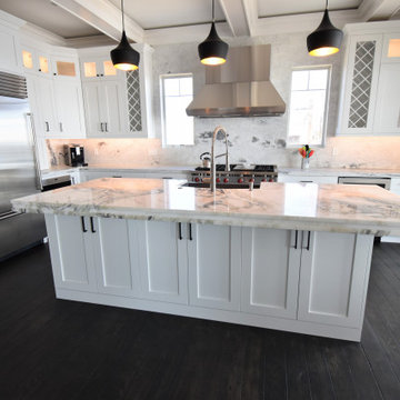 Beech White Kitchen at Beach Front, Clinton CT