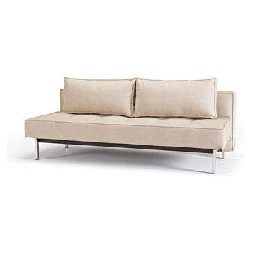 Innovation USA | Sly Deluxe Mixed Dance Natural Sofa Bed | Chrome Legs -$1420.43