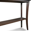 Leick Boa Wood Console Table in Chocolate Cherry
