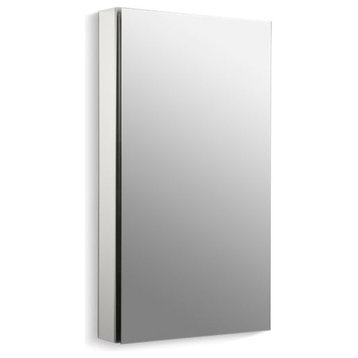 Kohler Catalan Aluminum 1-Door Medicine Cabinet, Satin Anodized Aluminum