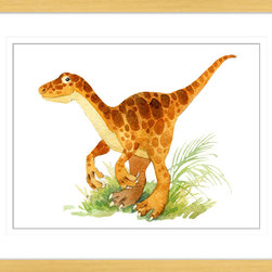 Dino Tales - Framed Wall Art (DINO02) - Kids Wall Decor