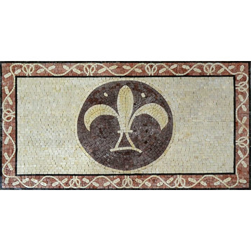 Rectangular Mosaic Rug, Rhianna, 26"x51"