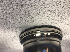 1/2 in Gap between fan and ceiling
