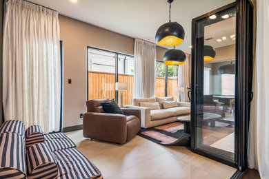 Inspiration for a contemporary home design remodel in Houston