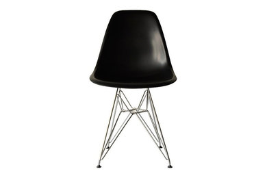 Eames Inspired DSR Chair - Black