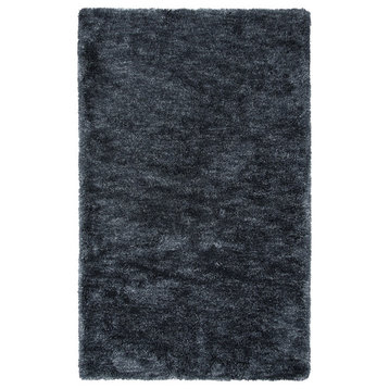 Rizzy Home WIS101 Whistler Shag Area Rug 5'x7'6" Charcoal