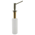 Westbrass - Contemporary Soap, Lotion Dispenser, Polished Nickel - This Westbrass Contemporary soap or lotion dispenser firmly mounts in kitchen or bathroom sinks or counters. The 3-3/8 in. high dispenser extends a full 3 in. into the sink. The solid brass dispenser head, easily fills from the top of the unit and comes with an ample 12 oz. reservoir. The extended shaft height mounts in thicker countertops and its contemporary design matches today's popular designs.