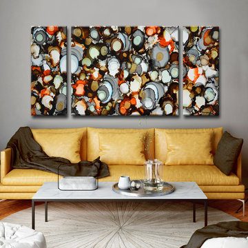 Ready2HangArt Colorful Living Room