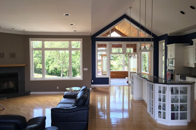 Mid-sized trendy home design photo in Other
