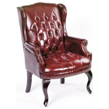Boss Office Products Guest Office Accent Chair in Red