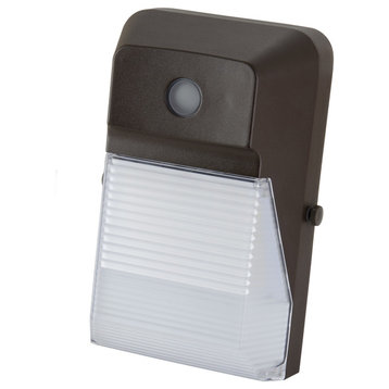 LED Mini Outdoor Wall Pack 20W, Frosted Lens, Daylight 5000k, With Photocell