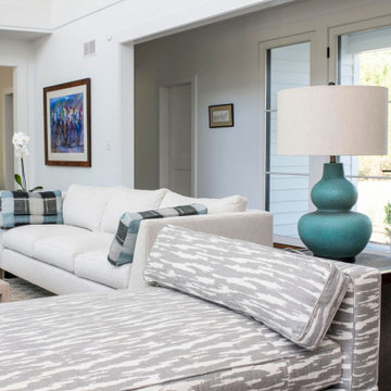 Clean,  modern living room