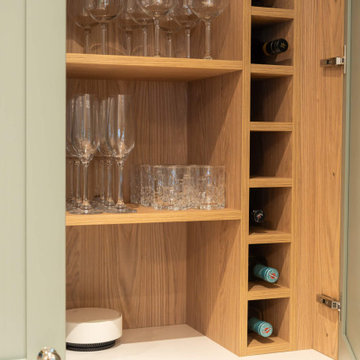 Limestone & Jade Shaker Kitchen in Sway