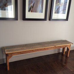 Westwood Beetle Plank Dining Table - Dining Benches