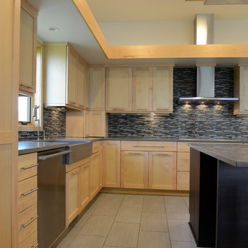 Crystal Cabinets- Contemporary Maple/Lyptus Kitchen