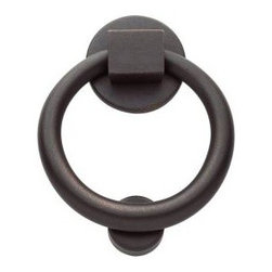Baldwin Ring Entrance Distressed Venetian Bronze Door Knocker - Door Knockers
