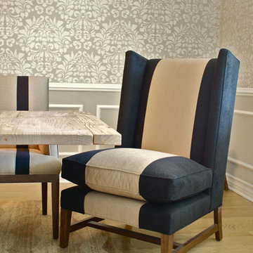Fabric Damask Stencil Projects