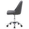 CorLiving Marlowe Upholstered Armless Task Chair, Dark Grey