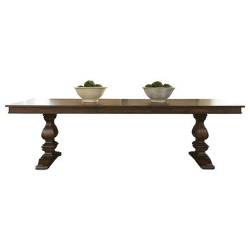 Liberty Furniture Armand Trestle Table, Antique Brownstone 242-4206