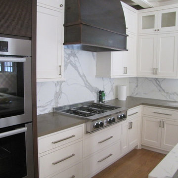 Walnut and White Painted Kitchen