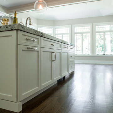 Transitional white kitchen