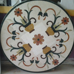 Floral Marble Medallion Designs - Home Decor