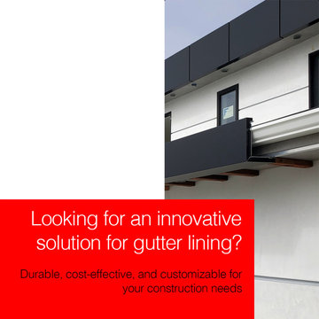 Aluminum Composite Panel (ACP / ACM) Gutter Lining and Soffit System in LA, CA