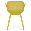 Lotus Outdoor Dining Chair, Set of 4, Yellow