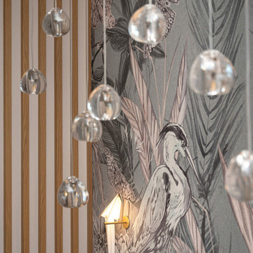 Wallpaper in Villa F, Budapest by Wall&Deco