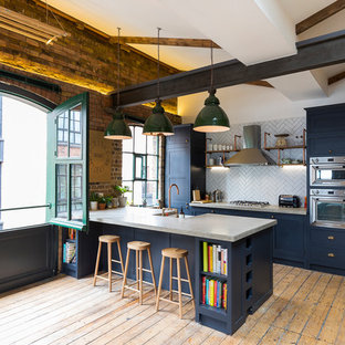 Küchen mit Betonarbeitsplatte und Halbinsel Ideen, Design & Bilder | Houzz