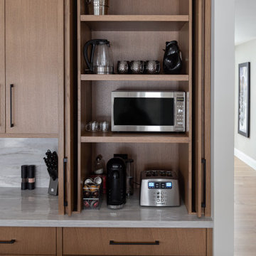 Kitchen Pocket Doors, Appliance Garage | Subtle Light, Bold Black
