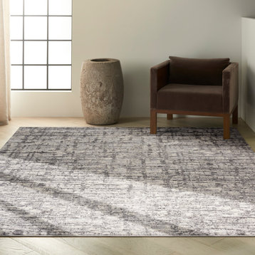Calvin Klein Home Rush Ck952 Rug, Ivory and Gray, 4'0"x6'0"