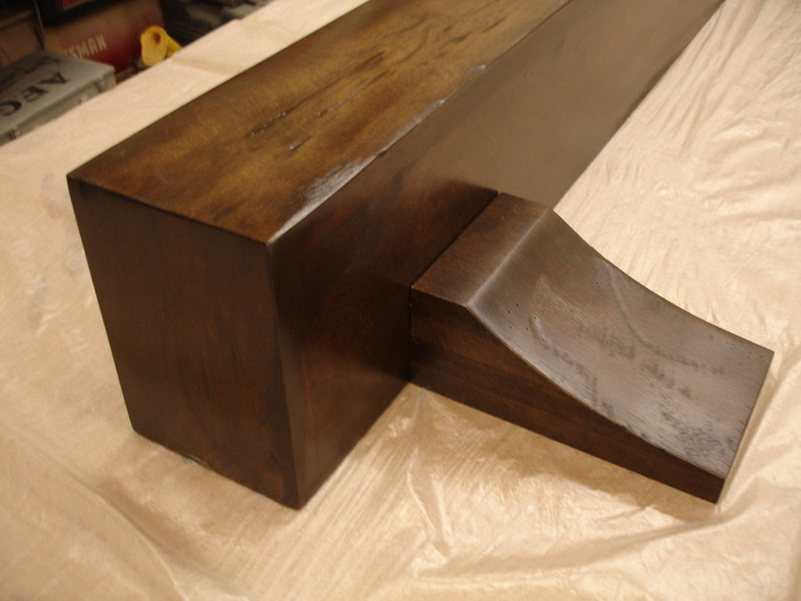 maple distressed mantel