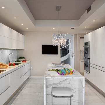 NJ Kitchen with NYC View