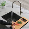 STYLISH Kitchen Sink Faucet Single Handle Pull Down Dual Mode Stainless Steel