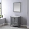 Isla Gray Bathroom Vanity Set, 30", With Mirror