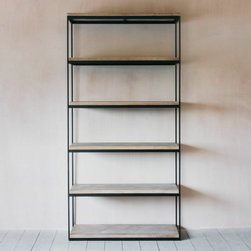 Albie Iron and Wood Shelving Unit - Bookcases