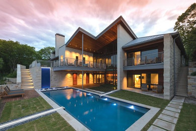 Example of a trendy exterior home design in Dallas