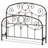 Grafton Bed, Scrollwork Panels and Decorative Castings, Rusty Gold Finish, Twin
